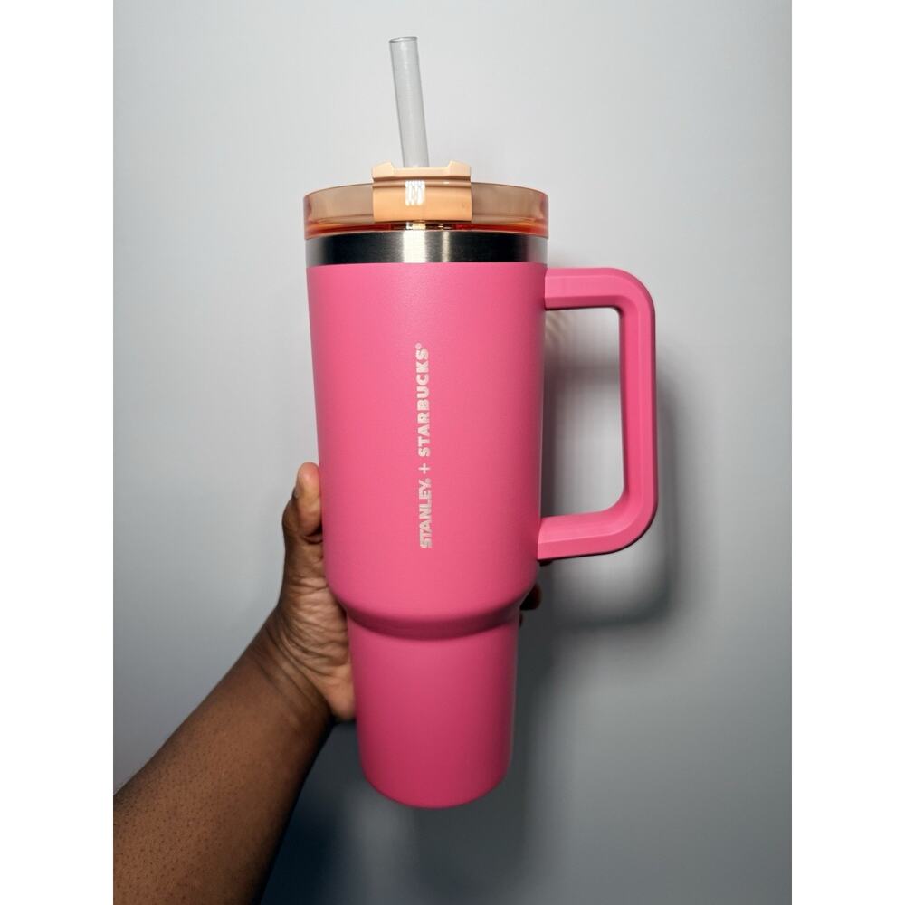 Stanley X Starbucks Philippines CARNATION PINK 40oz OG Quencher Tumbler NWT HTF - Picture 3 of 6